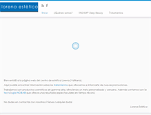 Tablet Screenshot of lorena-estetica.com